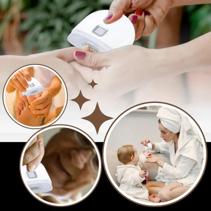 Rechargeable Electric Nail Trimmer – Built - In Light, Dual Speed & Cordless - Monsta Online