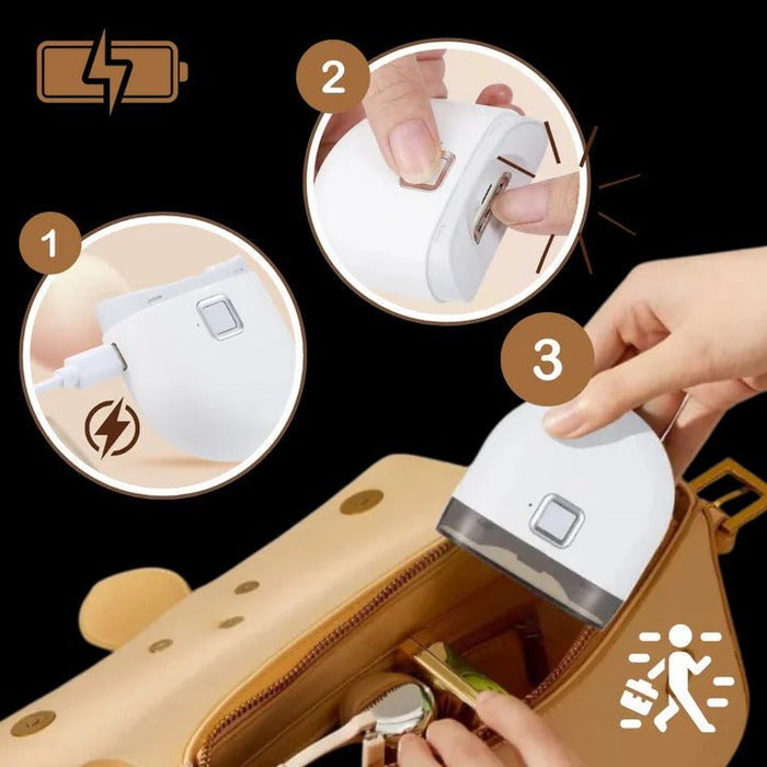 Rechargeable Electric Nail Trimmer – Built - In Light, Dual Speed & Cordless - Monsta Online