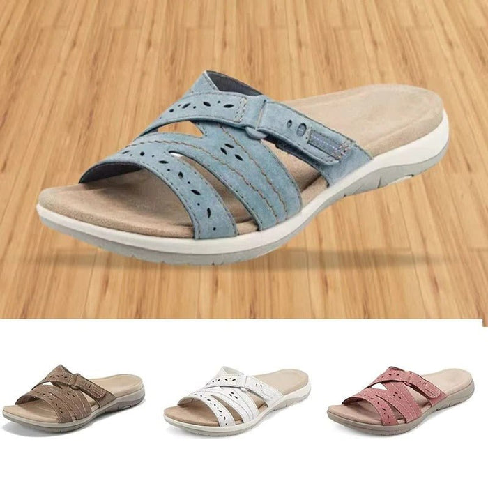 Women's Summer Walking Sandals – Adjustable Hook & Loop Strap - Monsta Online
