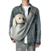 Mesh Crossbody Dog Carrier Sling – Padded Strap, Safety Clip & Hands - Free Design - Monsta Online