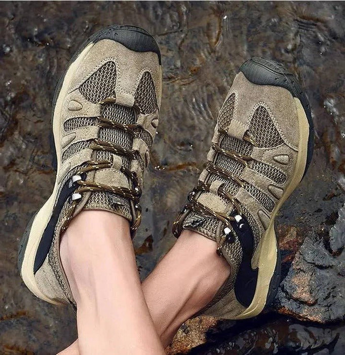 Men's Waterproof Hiking Shoes – All - Terrain Grip, Reinforced Toe Cap & Breathable Mesh - Monsta Online