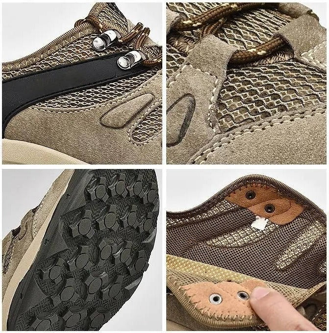 Men's Waterproof Hiking Shoes – All - Terrain Grip, Reinforced Toe Cap & Breathable Mesh - Monsta Online