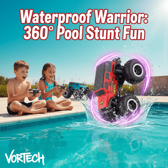 Ultimate 4WD Amphibious Monster Truck - Large Rechargeable Stunt Car For Kids - Monsta Online