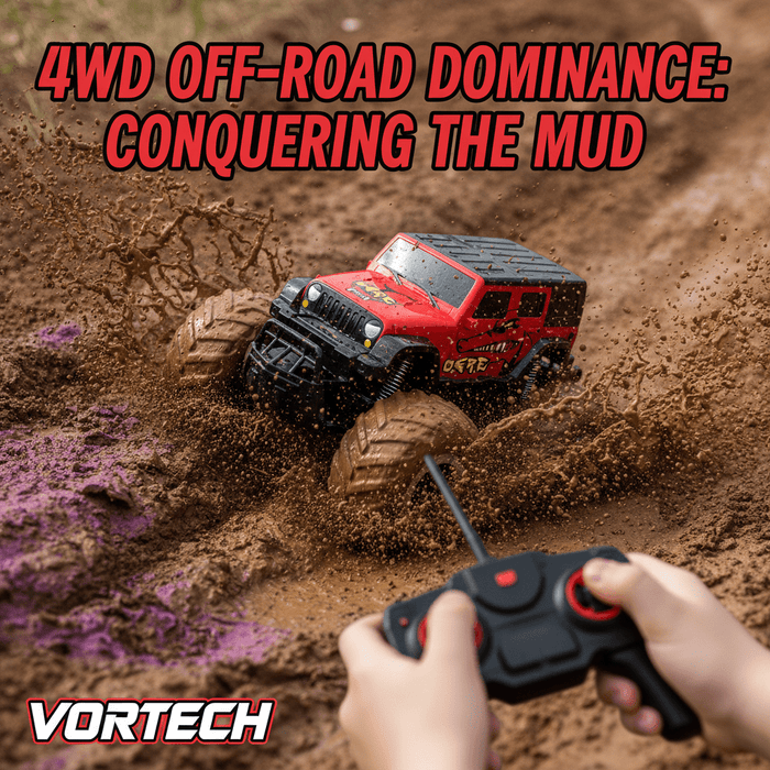 Ultimate 4WD Amphibious Monster Truck - Large Rechargeable Stunt Car For Kids - Monsta Online