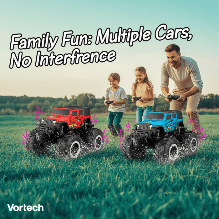 Ultimate 4WD Amphibious Monster Truck - Large Rechargeable Stunt Car For Kids - Monsta Online