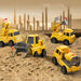 Construction Truck Toy Set – 5 - Piece Carrier Truck with Lights, Sounds & Foldable Ramp - Monsta Online