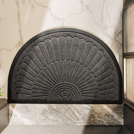 Luxury Semi - Circular Non - Slip Rubber Door Mat – Elegant Dirt - Trapping Welcome Mat for Any Entryway - Monsta Online
