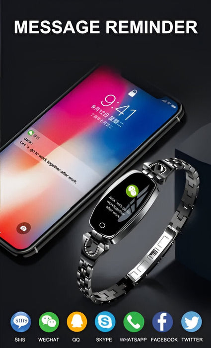 Women's Smart Fitness Tracker Bracelet – Heart Rate, Blood Oxygen & Sleep Monitor - Monsta Online