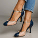 Women's Vintage T - Strap Heels – Adjustable Buckle, Cushioned Insole & Open Vamp Design - Monsta Online