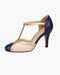 Women's Vintage T - Strap Heels – Adjustable Buckle, Cushioned Insole & Open Vamp Design - Monsta Online