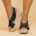 Women's Orthopedic Wedge Sandals – Cross Strap Espadrilles with Arch Support - Monsta Online