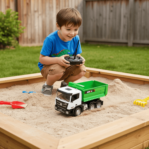 1:18 Scale RC Dump Truck Toy – 9CH Remote Control Construction Vehicle with Dual Batteries - Monsta Online