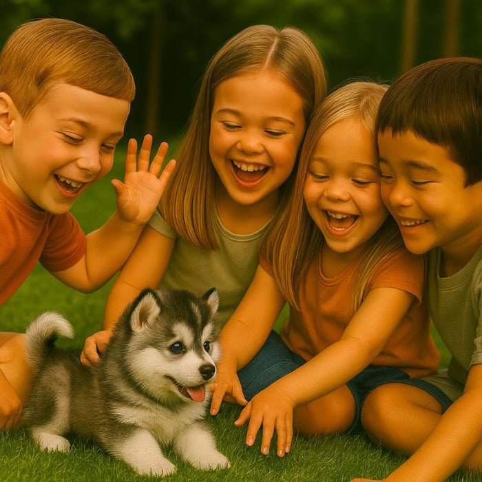 Interactive Walking Husky Puppy Toy – Realistic Barking, Tail Wagging & Lifelike Movement - Monsta Online