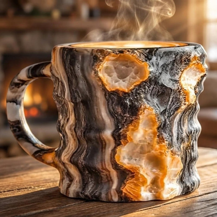 Elegant Crystal Mug – Geode - Inspired Luxury Drinkware - Monsta Online