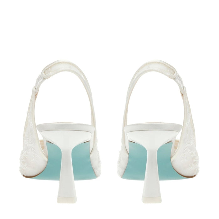 Tabitha Slingback Heels – Luxury Beaded Lace Pumps for Women, Elegant & Comfortable - Monsta Online