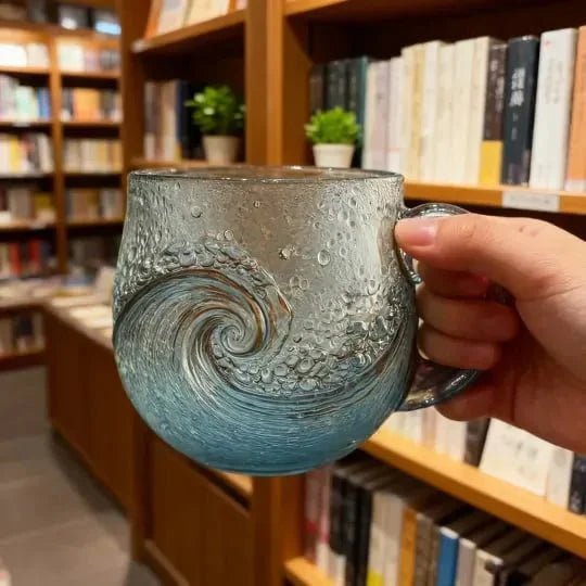 Artisan Ocean Wave Mug – Handcrafted 3D Ceramic Gift Mug for Coffee & Tea Lovers - Monsta Online