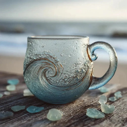 Artisan Ocean Wave Mug – Handcrafted 3D Ceramic Gift Mug for Coffee & Tea Lovers - Monsta Online