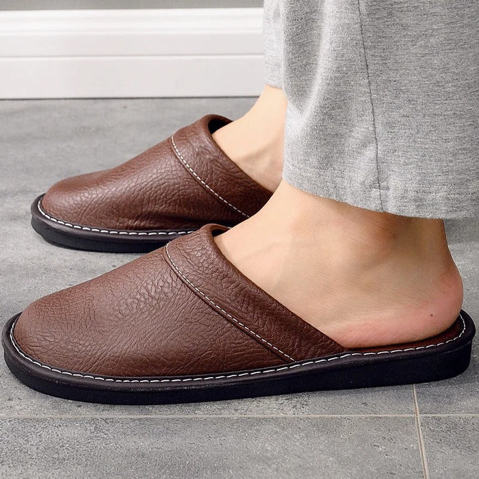 Women's Comfortable Leather House Shoes – Lightweight & Stylish Slippers - Monsta Online