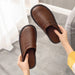 Women's Comfortable Leather House Shoes – Lightweight & Stylish Slippers - Monsta Online