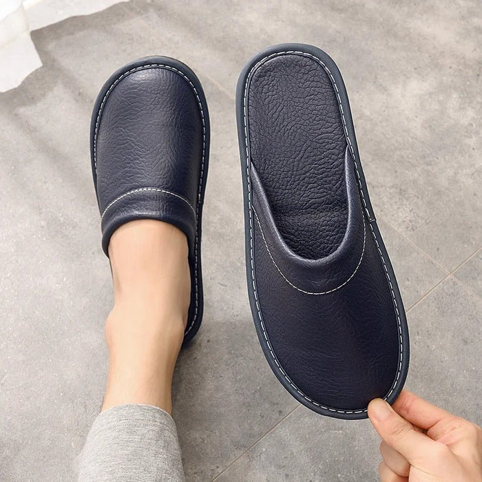 Women's Comfortable Leather House Shoes – Lightweight & Stylish Slippers - Monsta Online