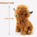 Fluffy Highland Cow Plush Toy – Soft Cuddly Stuffed Animal for Kids & Adults - Monsta Online