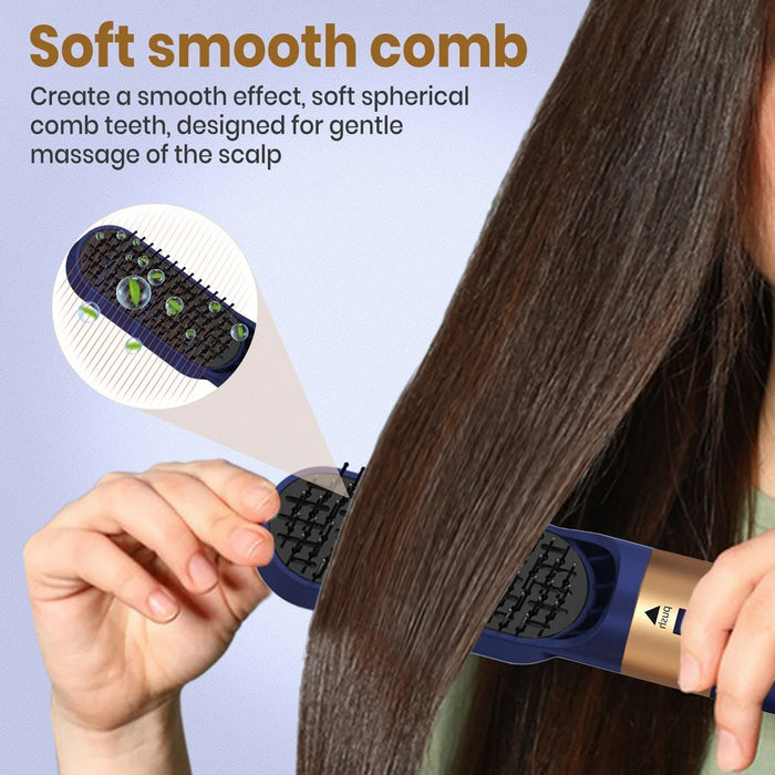 Glossify 5 - in - 1 Ionic Hot Air Brush – 1000W Blow Dryer Styler for Frizz - Free Salon Blowouts - Monsta Online