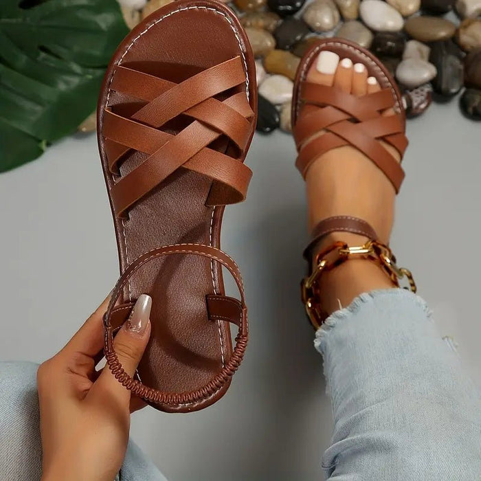 Women's Orthopedic Spring Sandals – Cushioned Open Toe Adjustable Strap Sandals - Monsta Online