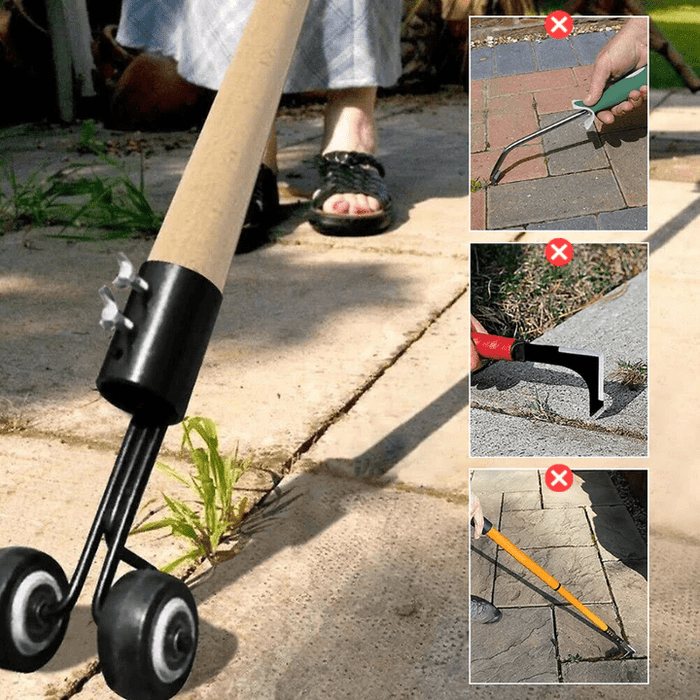 Premium Gap Weeder – Double Hook Weed Removal Tool for Patio, Driveway & Garden - Monsta Online