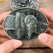 Men's Oval Cowboy Belt Buckle – Premium Metal Western Accessory for Rodeo - Monsta Online