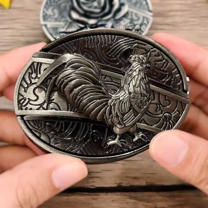 Men's Oval Cowboy Belt Buckle – Premium Metal Western Accessory for Rodeo - Monsta Online