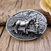 Men's Oval Cowboy Belt Buckle – Premium Metal Western Accessory for Rodeo - Monsta Online