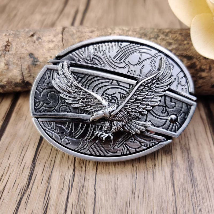 Men's Oval Cowboy Belt Buckle – Premium Metal Western Accessory for Rodeo - Monsta Online