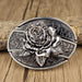Men's Oval Cowboy Belt Buckle – Premium Metal Western Accessory for Rodeo - Monsta Online