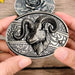 Men's Oval Cowboy Belt Buckle – Premium Metal Western Accessory for Rodeo - Monsta Online