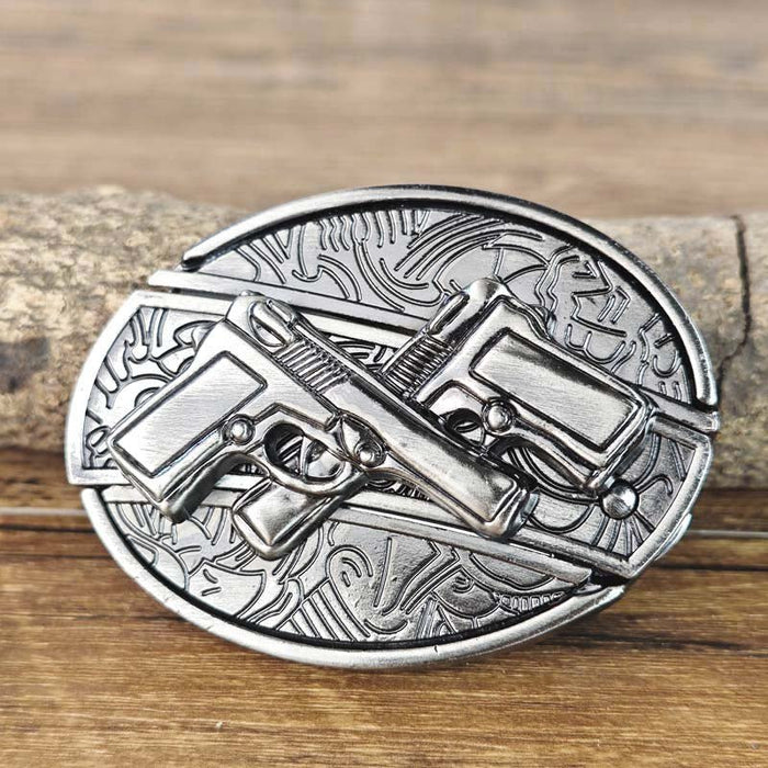 Men's Oval Cowboy Belt Buckle – Premium Metal Western Accessory for Rodeo - Monsta Online