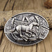 Men's Oval Cowboy Belt Buckle – Premium Metal Western Accessory for Rodeo - Monsta Online