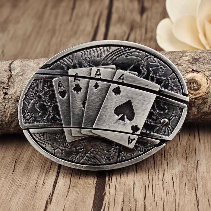Men's Oval Cowboy Belt Buckle – Premium Metal Western Accessory for Rodeo - Monsta Online