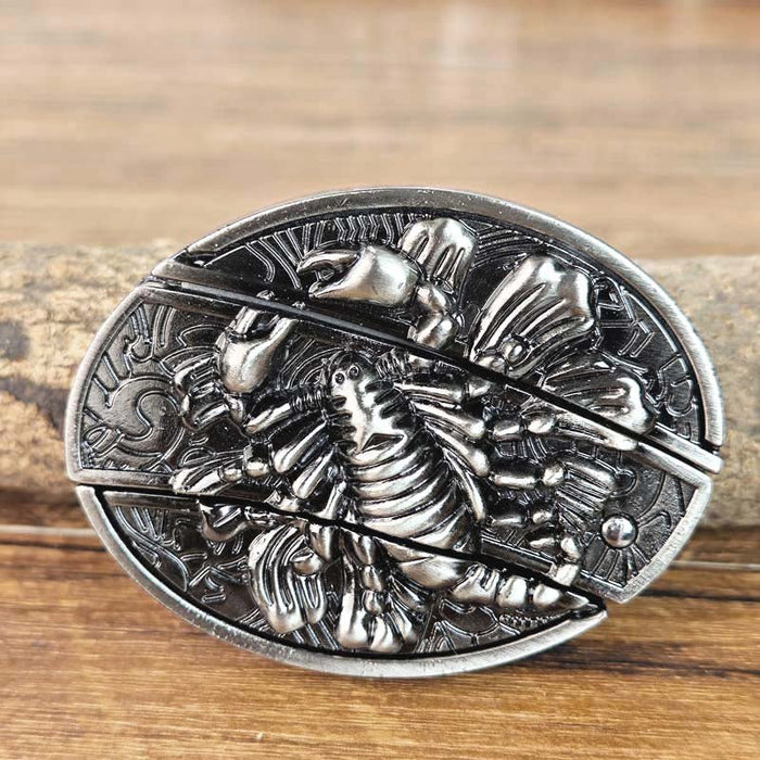 Men's Oval Cowboy Belt Buckle – Premium Metal Western Accessory for Rodeo - Monsta Online