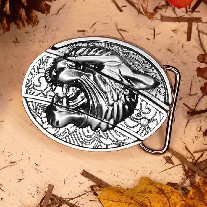 Men's Oval Cowboy Belt Buckle – Premium Metal Western Accessory for Rodeo - Monsta Online