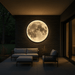 Moon Wall Lamp – Celestial LED Night Light for Bedroom, Living Room & Garden - Monsta Online
