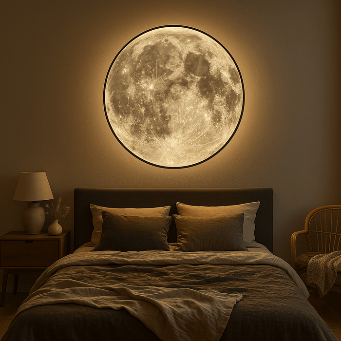 Moon Wall Lamp – Celestial LED Night Light for Bedroom, Living Room & Garden - Monsta Online