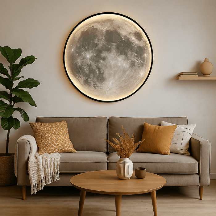 Moon Wall Lamp – Celestial LED Night Light for Bedroom, Living Room & Garden - Monsta Online