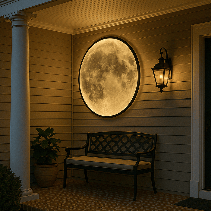Moon Wall Lamp – Celestial LED Night Light for Bedroom, Living Room & Garden - Monsta Online