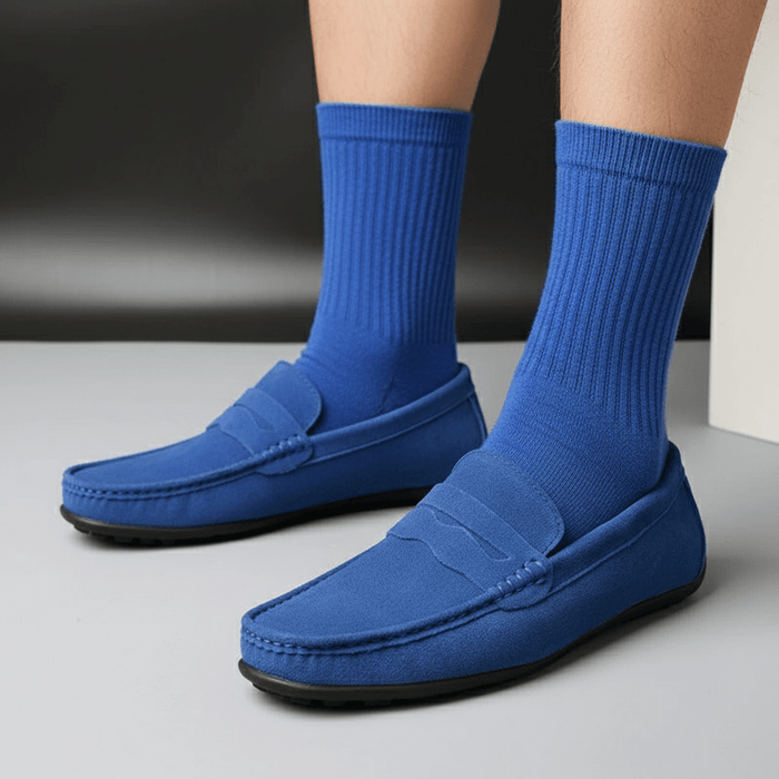 Aurion Suede Loafers – Men's Classic Premium Suede Slip - On Shoes - Monsta Online
