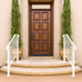 Heavy - Duty 1 - 2 - 3 Steps Exterior Wrought Iron Handrail for Stair Safety Support - Monsta Online