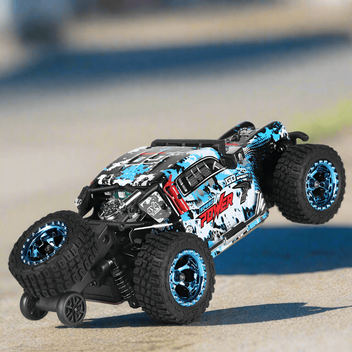Power Pint: 1:28 Scale 4WD Remote Control Monster Car With Dual Batteries - Monsta Online