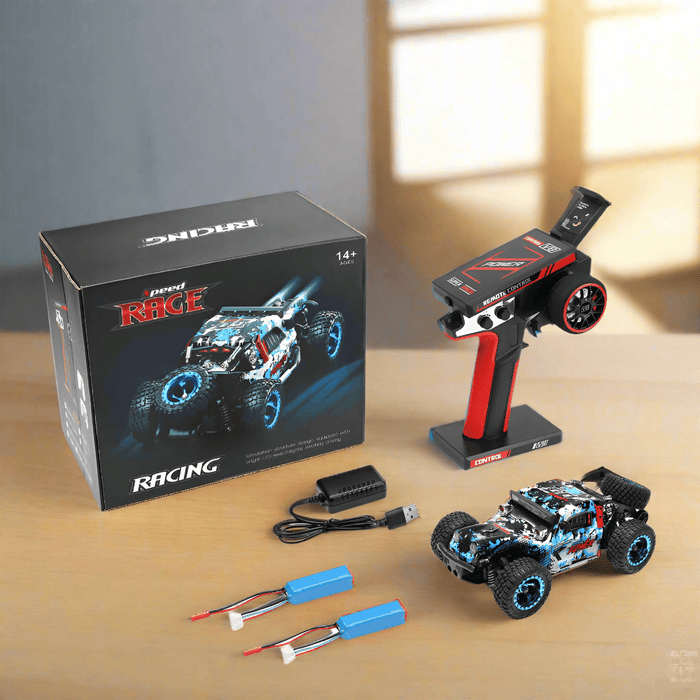 Power Pint: 1:28 Scale 4WD RC Mini Monster Car - Compact Toy Grade Remote Control Vehicle for Kids and Adults - Monsta Online