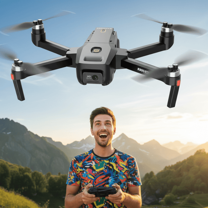 Professional 4K GPS Drone with EIS Camera & 4.5" FPV Screen - Foldable, Auto Return, Follow Me, 32GB SD Card - Monsta Online