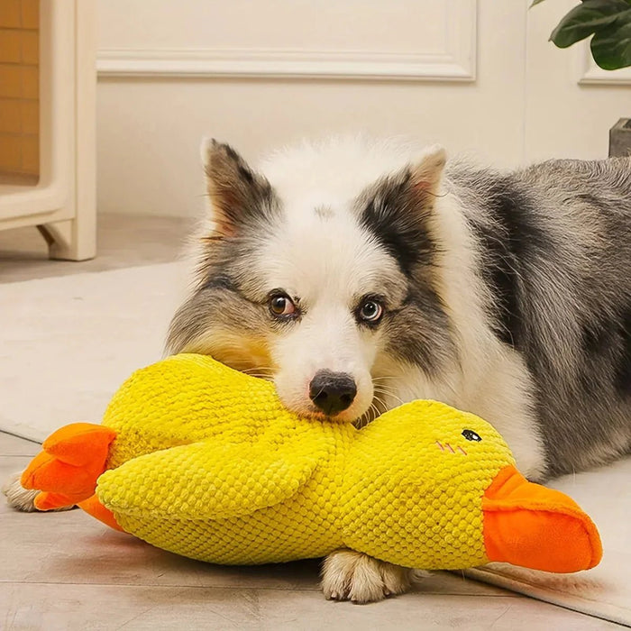 QuackyPaws Calming Duck Toy – Soft Plush Squeaky Stress Relief Toy for Puppies & Small Dogs - Monsta Online