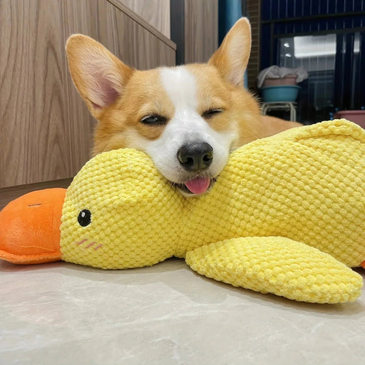 QuackyPaws Calming Duck Toy – Soft Plush Squeaky Stress Relief Toy for Puppies & Small Dogs - Monsta Online